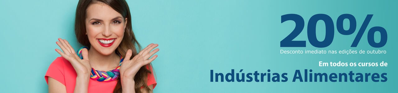 Todos os cursos da área de Indústrias Alimentares com 20% de desconto nas edições de outubro